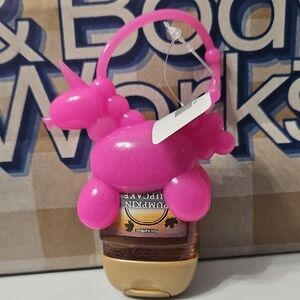 Bath & Body Works Pink Unicorn Hand Sanitizer Holder& PumpkinCupcake Hand gel